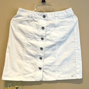 Tommy Hilfiger white jean skirt